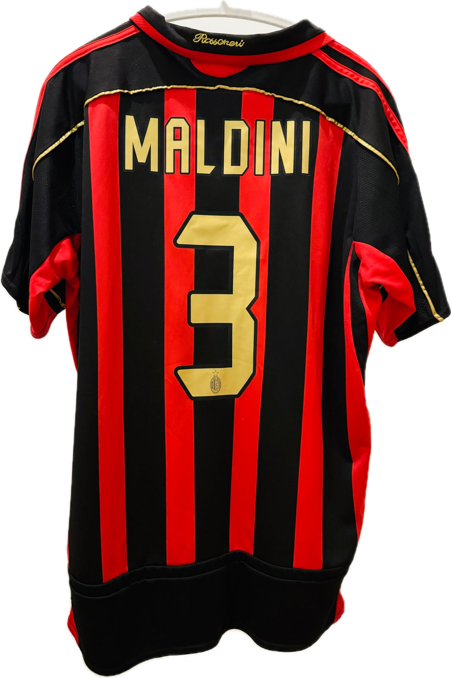 2006-07 AC Milan Home Shirt Maldini - 9/10 (XL)