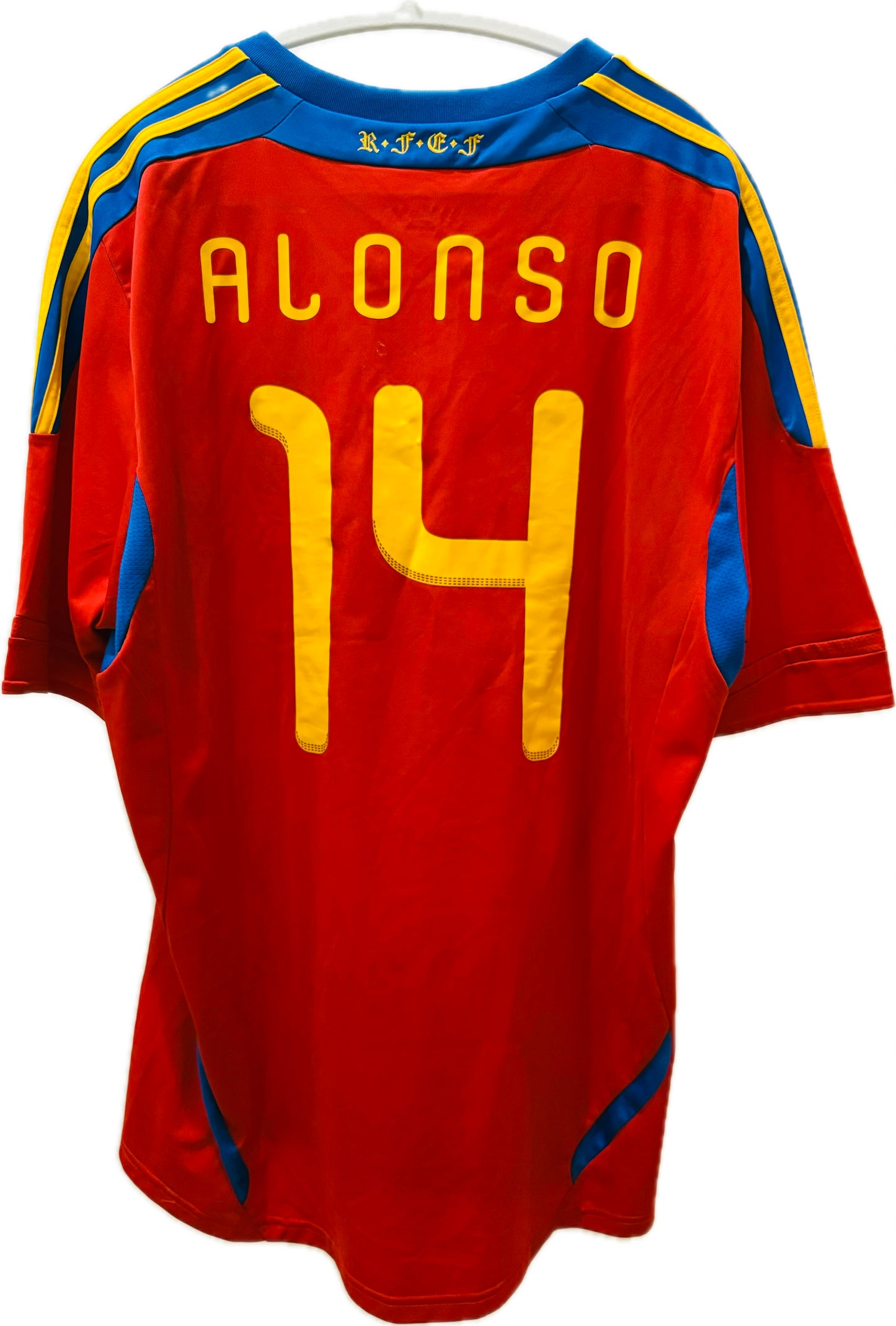 2010-12 Spain Home Shirt Xabi Alonso - 9/10 (XL)