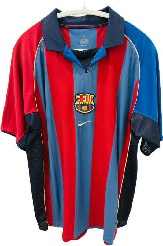 2002-03 Barcelona Home Shirt - 9/10 - (XL)