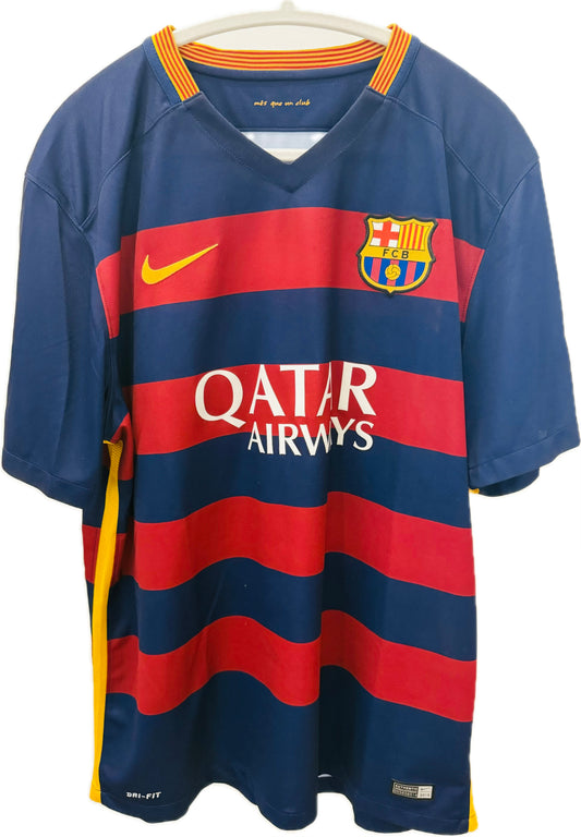 2015-16 Barcelona Home Shirt - 9/10 (XL)