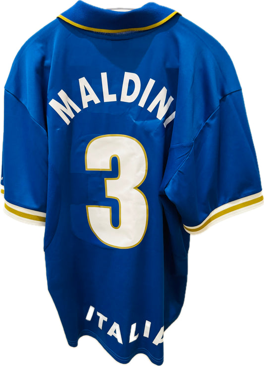2000 Italy Home Shirt - Paolo Maldini - 9/10 (XL)