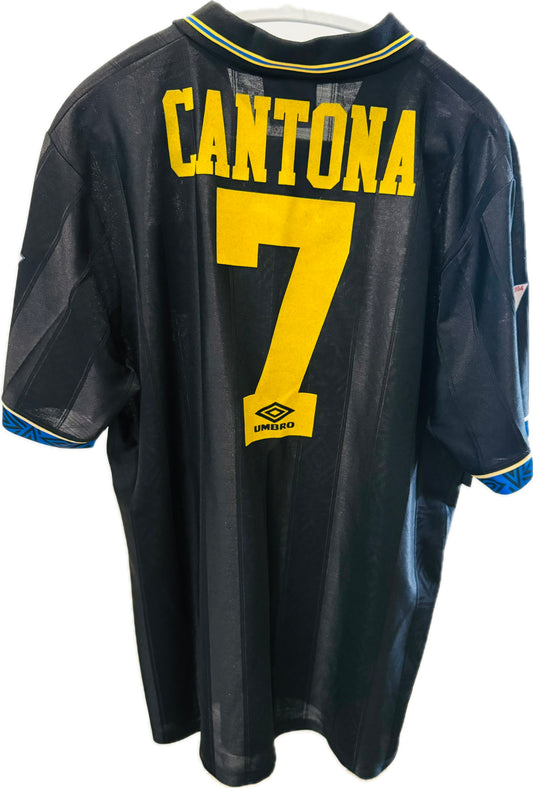 1993-95 Manchester United Away Shirt Cantona - 10/10 - (XXL)