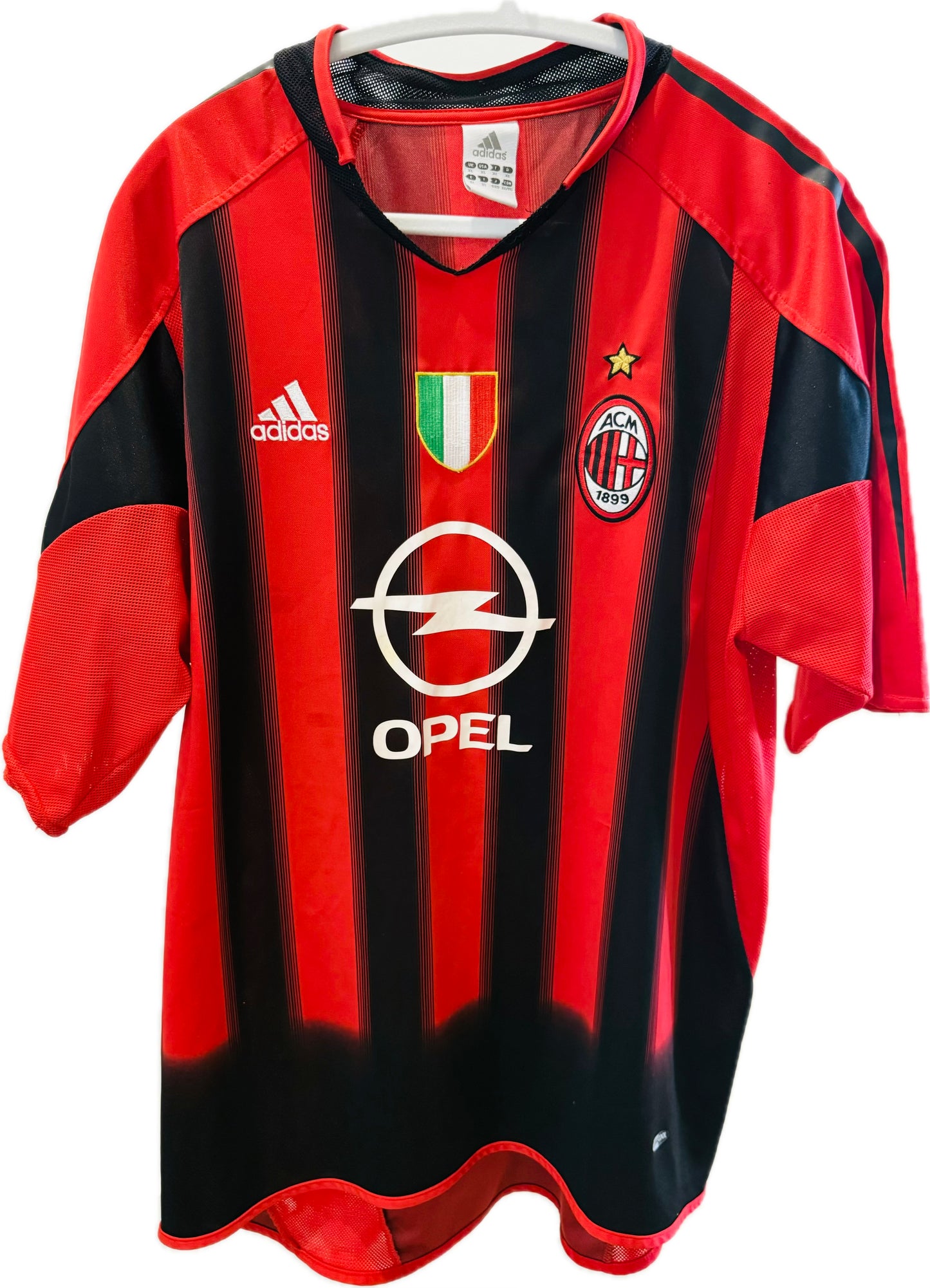 2004-05 AC Milan Home Shirt Shevchenko - 9/10 - (XL)