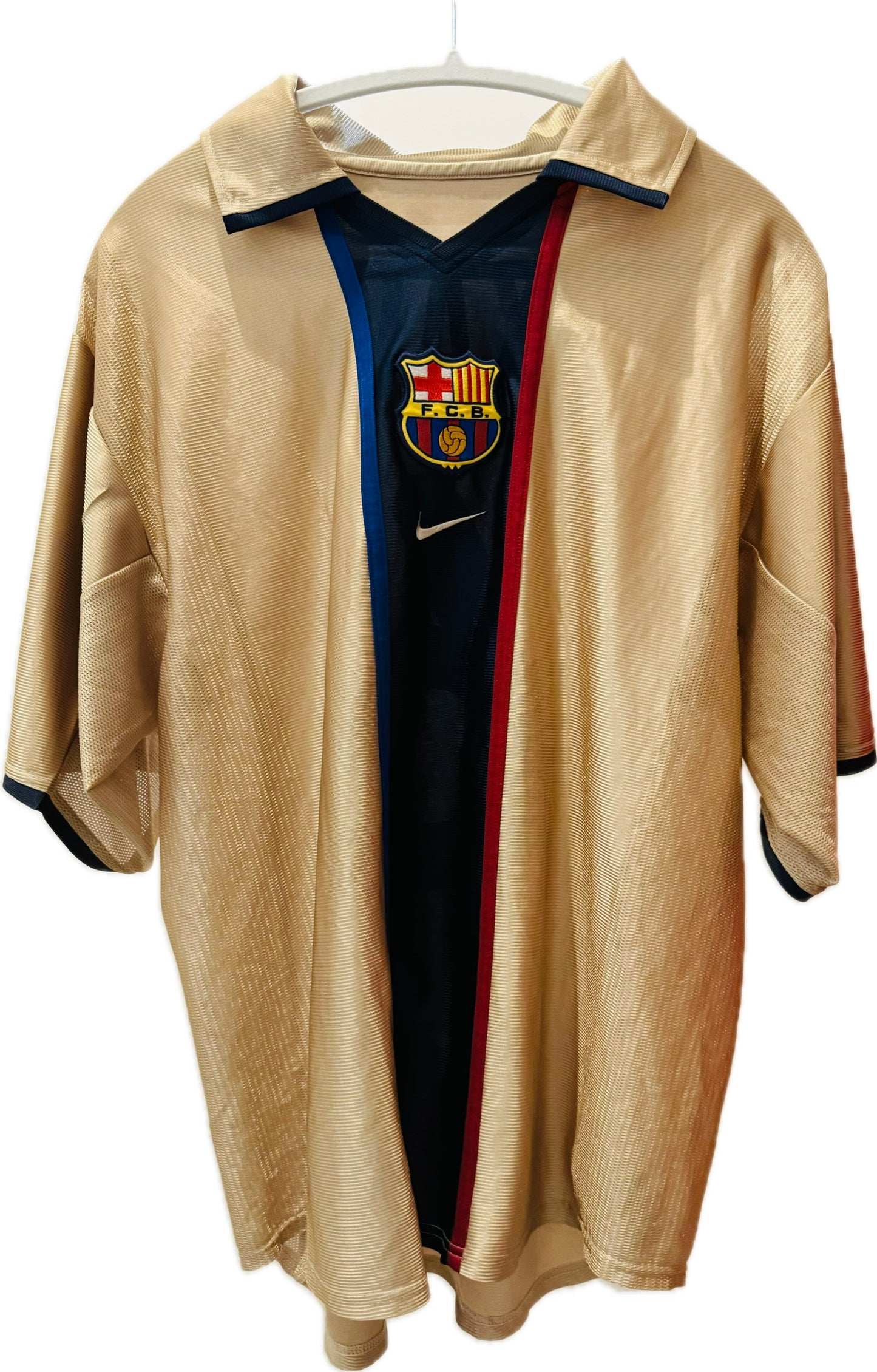 2001-02 Barcelona Away Shirt - 9/10